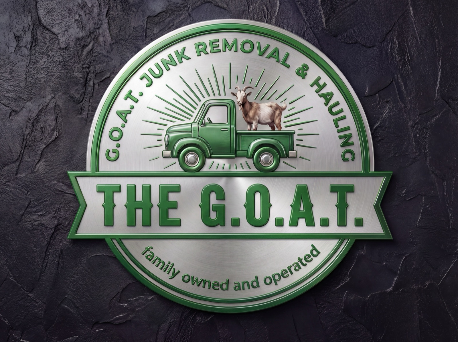 The G.O.A.T. Junk Removal & Hauling logo